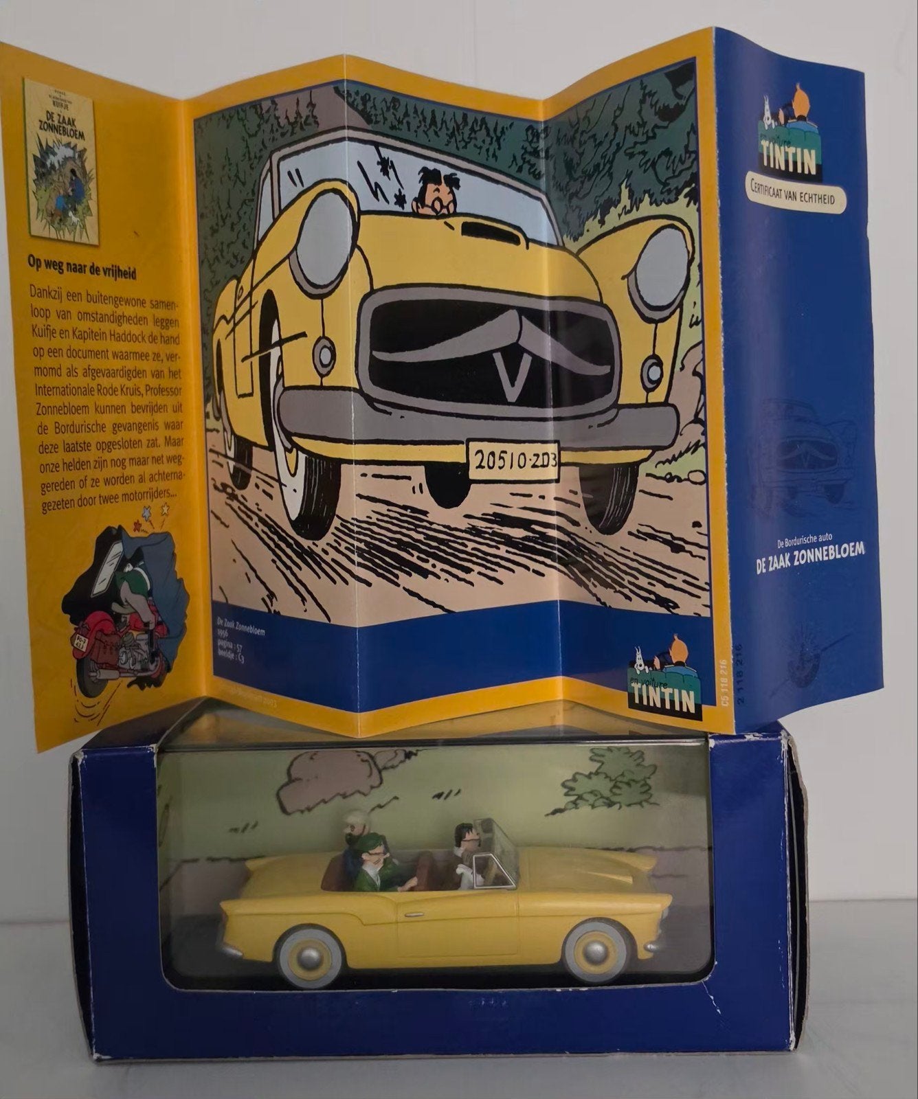 Kuifje De Bordurische auto De Zaak Zonnebloem, Ophalen of Verzenden, Gebruikt