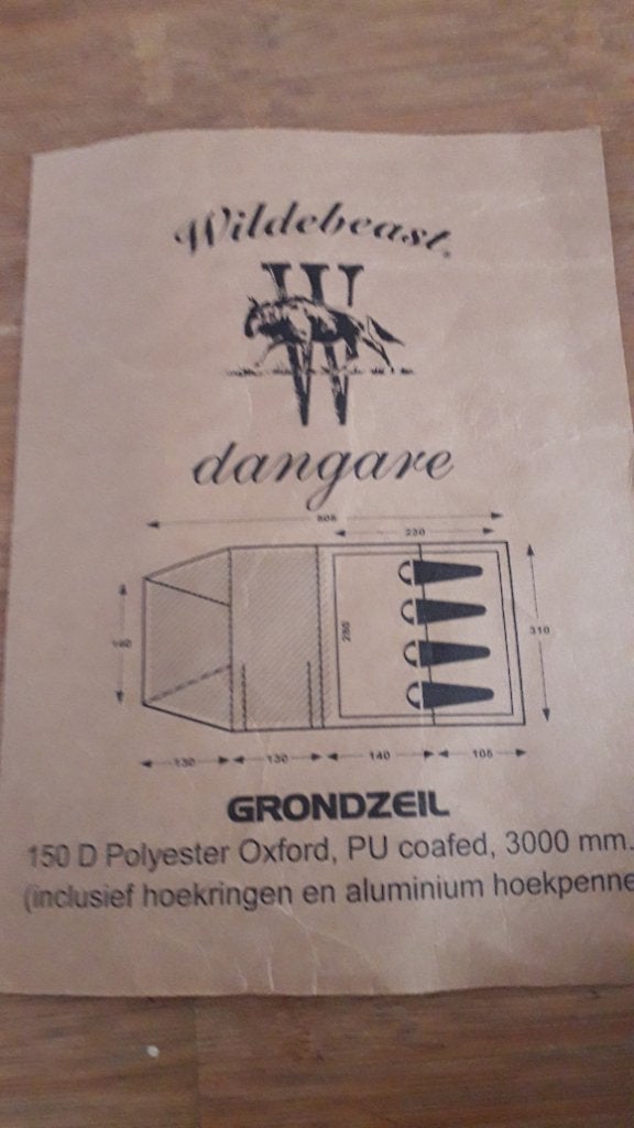 Tent, Ophalen, Gebruikt, Tot en met 4