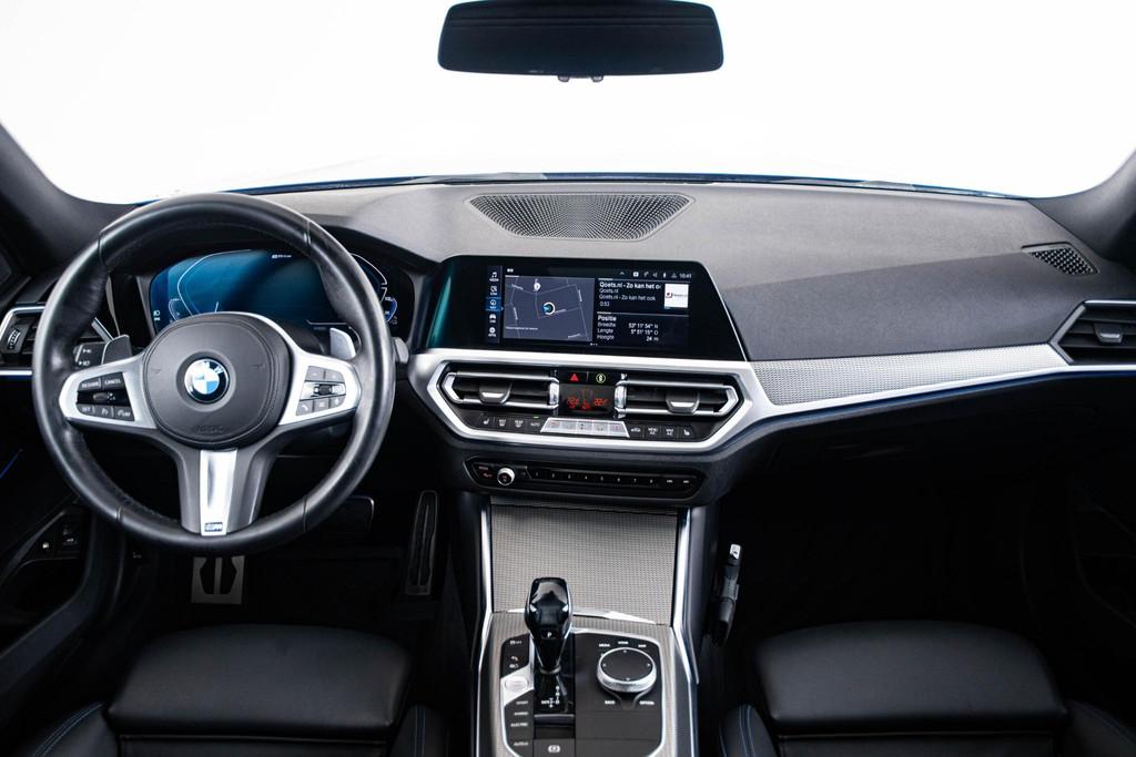 BMW 3-serie Touring 330e High Executive M Sport- Panoramadak, Achterwielaandrijving, Gebruikt, 4 cilinders, Blauw