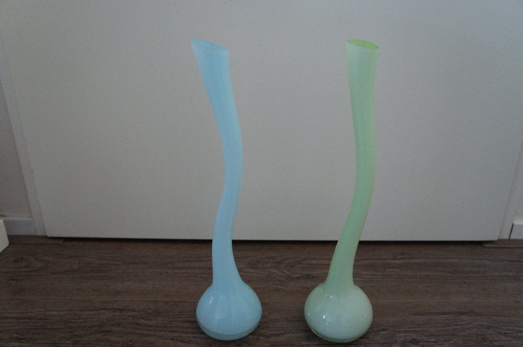 set vazen vintage retro brocante, Huis en Inrichting, Woonaccessoires | Vazen, Handgemaakt, Meerkleurig, Ophalen of Verzenden