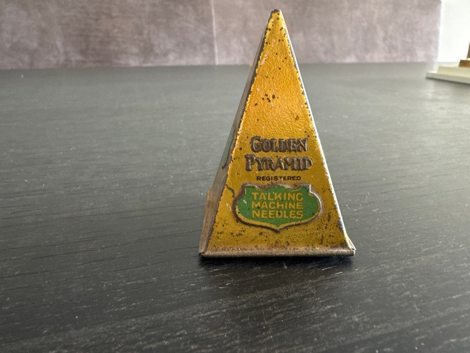 Antieke 'Golden Pyramid' grammofoonnaalden blikje, Ophalen of Verzenden