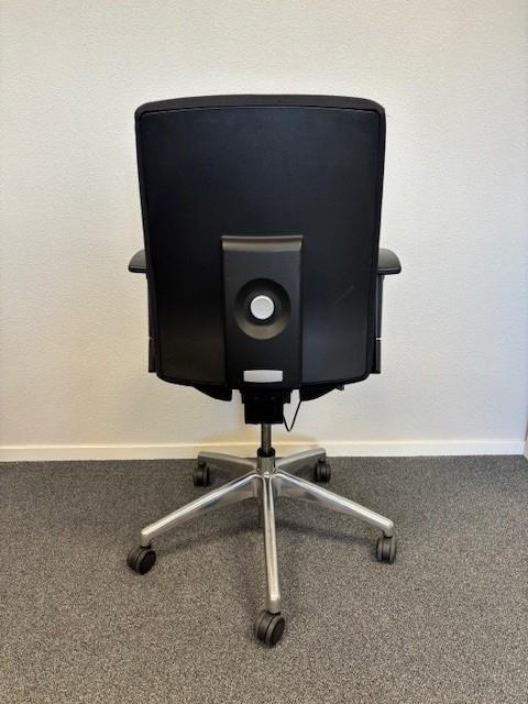 Bureaustoelen Timlip 1B-S, smalle armleggers , stof zwart, Niet ingevuld, Gebruikt, Zwart, Niet ingevuld