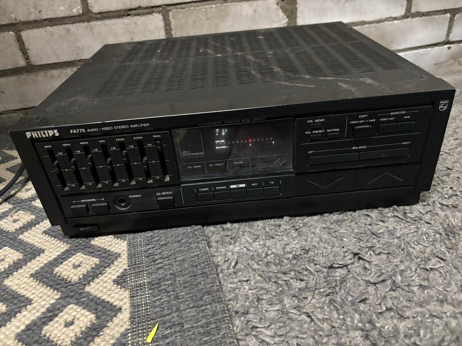 Philips FA775 Audio/Video Stereo Versterker, Overige merken, Gebruikt, Ophalen of Verzenden, 60 tot 120 watt