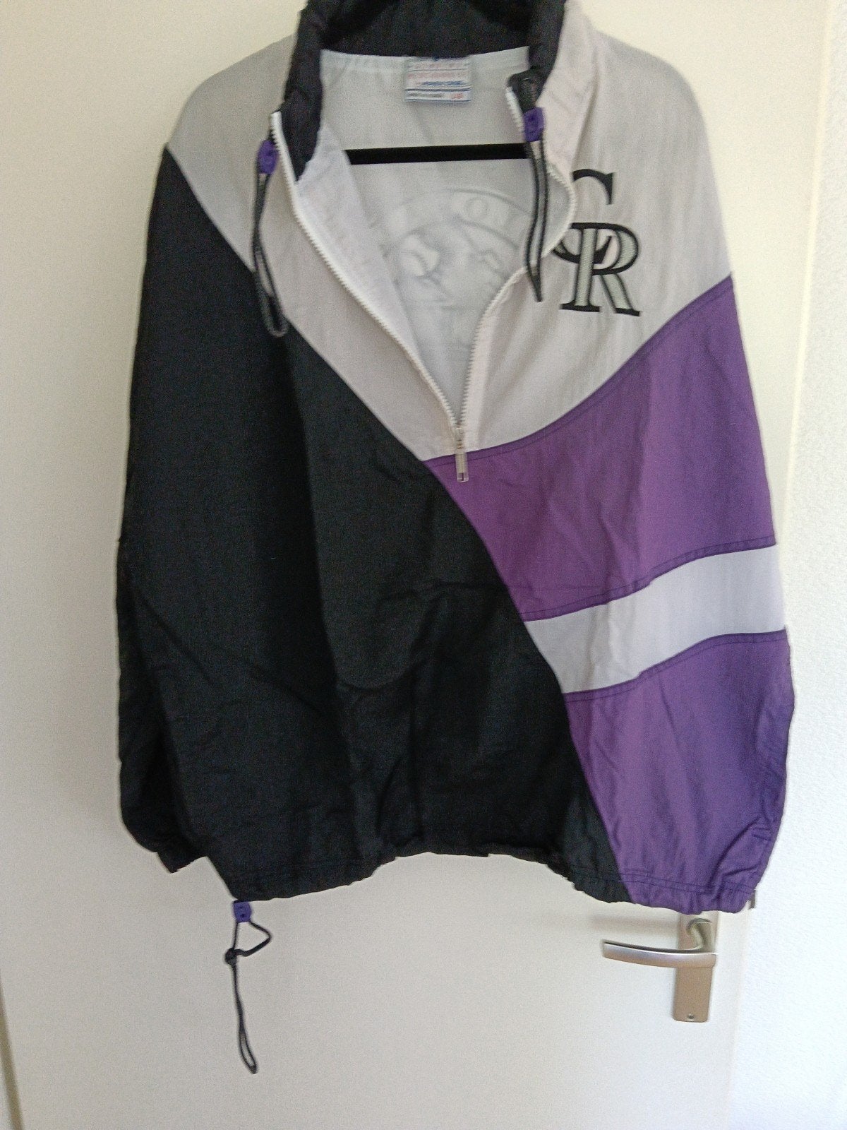 Vintage Colorado Rockies Windjack - Maat L, Ophalen of Verzenden, Zo goed als nieuw, Paars, Colorado Rockies