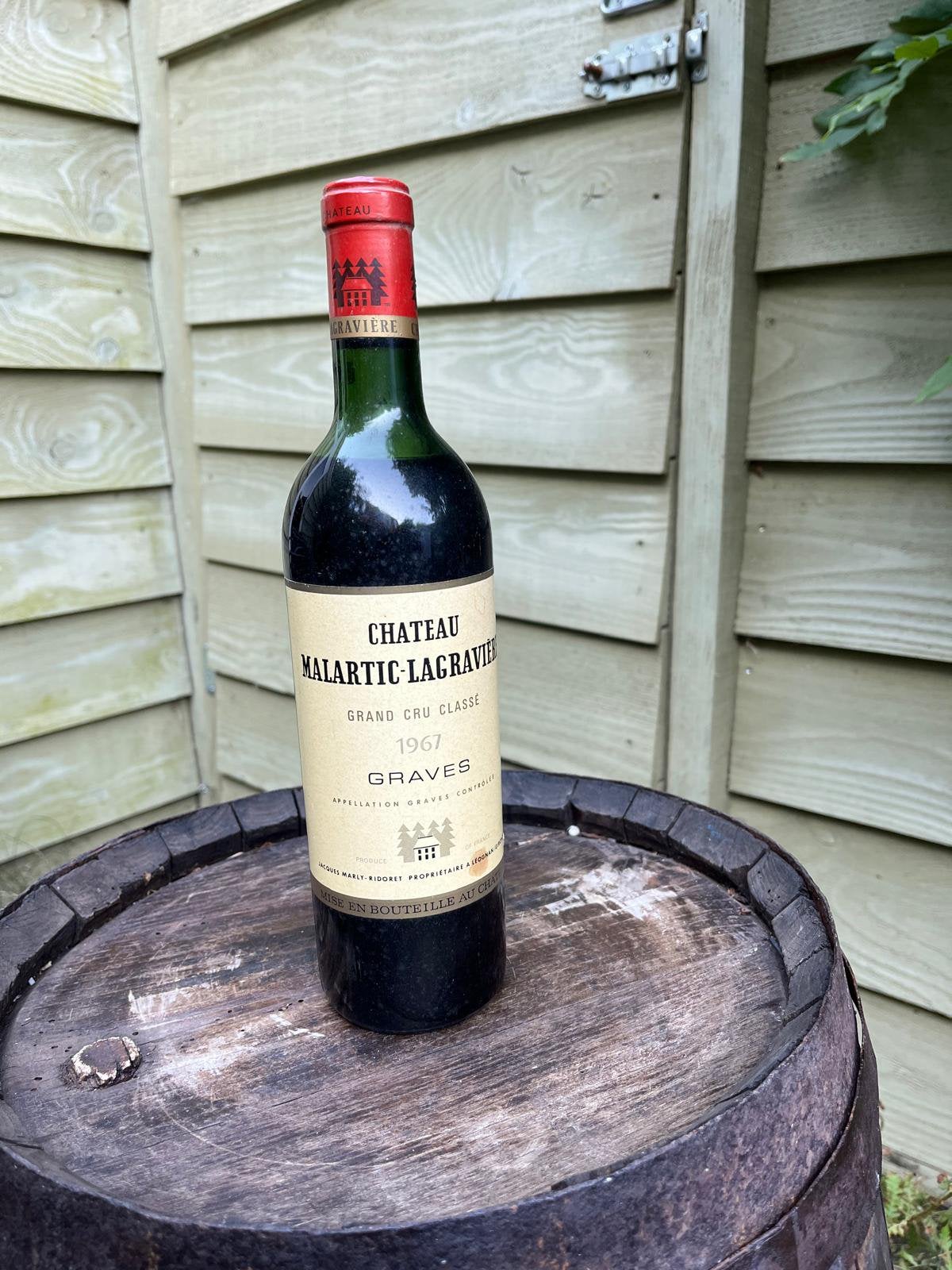 Chateau Malartic Lagraviere 1967 wijn, Ophalen, Zo goed als nieuw, Frankrijk, Rode wijn