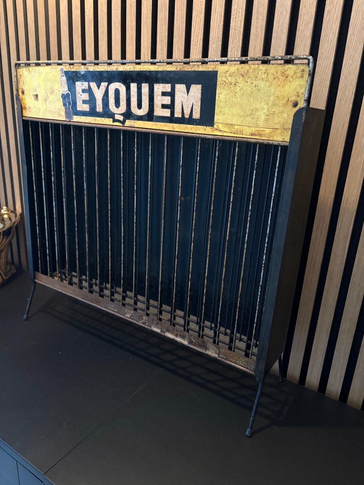 Vintage Eyquem Bougierek - Authentiek Frans Garagebedrijf, Verzenden, Gebruikt, Reclamebord