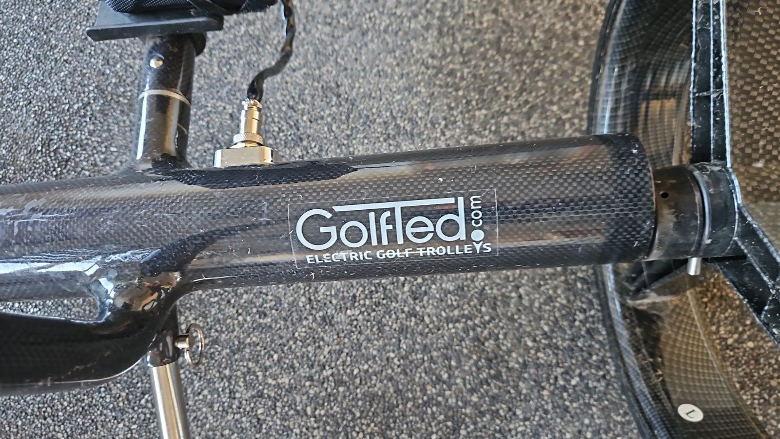 Golfled elektrische golftrolley GT-C carbon, Sport en Fitness, Ophalen, Gebruikt, Golfkar, Overige merken