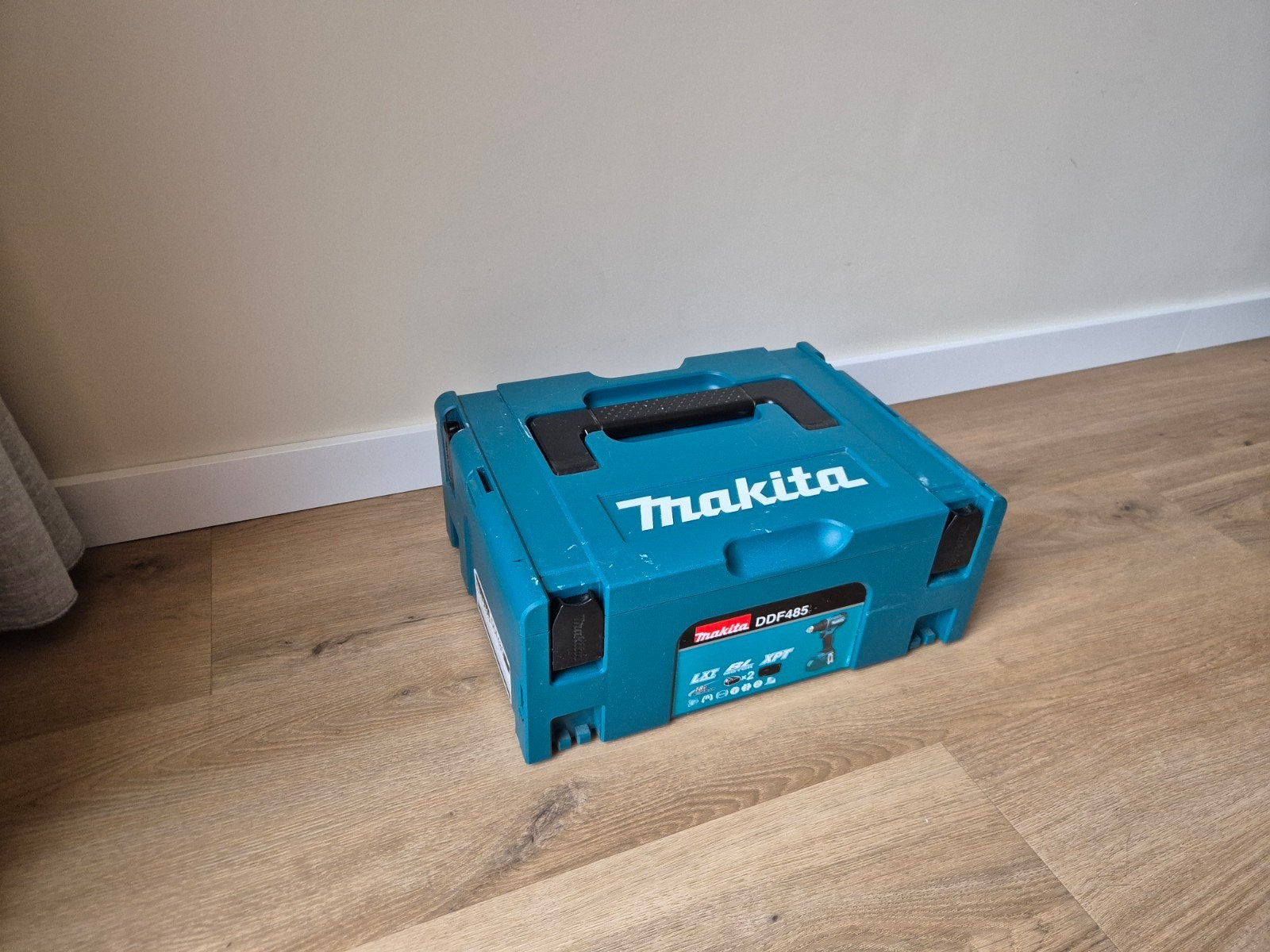 Makita M Box Opbergkoffer 16cm hoog, Ophalen of Verzenden, Gebruikt, Gereedschapsopslag, Makita