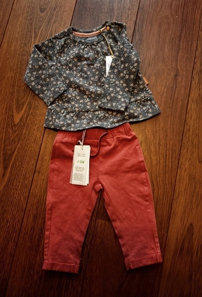 Setje van Noppies maat 56 (advr 226), Kinderen en Baby's, Babykleding | Maat 56, Meisje, Nieuw, Ophalen of Verzenden, Setje