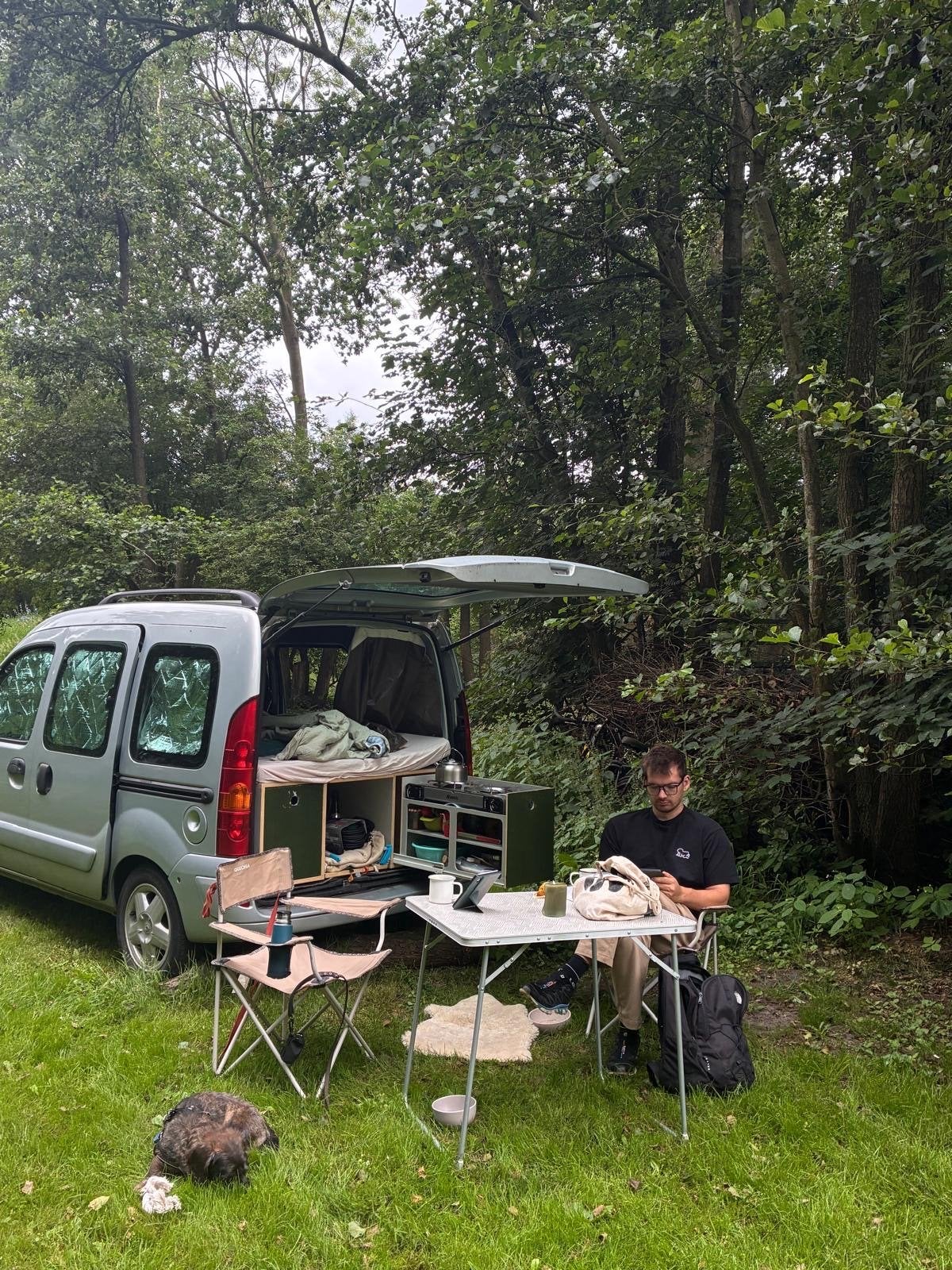 Camperbox voor bus (renault kangoo), Ophalen, Gebruikt