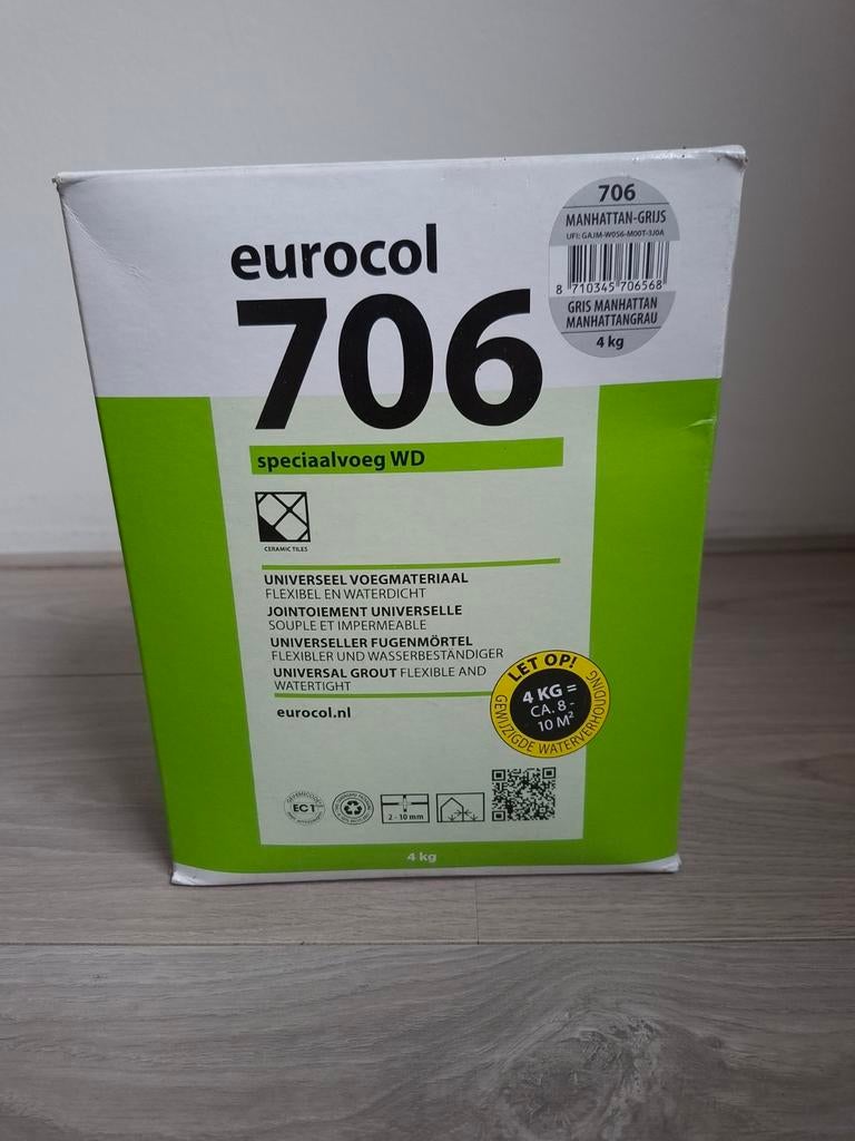 2x Eurocol 706 Speciaalvoeg WD - Universeel Voegmateriaal, Doe-het-zelf en Verbouw, Nieuw, 10 m² of meer, Overige materialen, 60 cm of meer