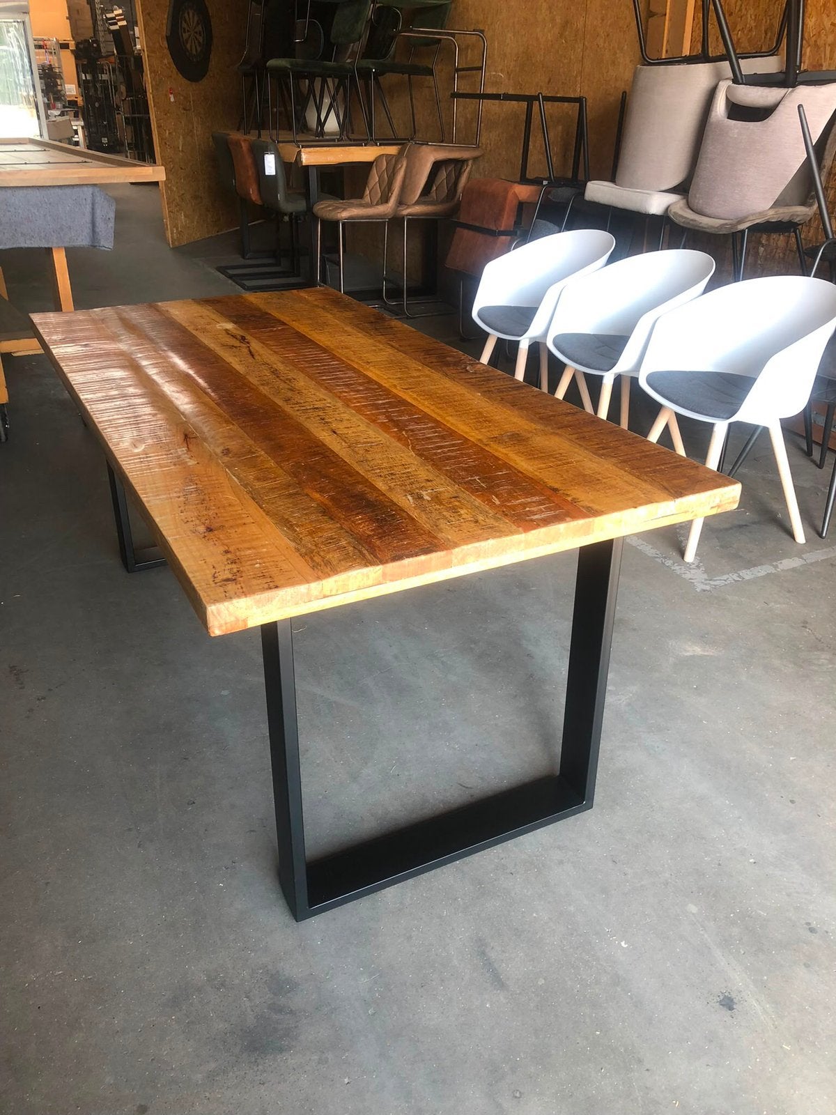 EETTAFEL MANGOHOUT, Huis en Inrichting, Tafels | Eettafels, Ophalen, 50 tot 100 cm, Rechthoekig, Nieuw