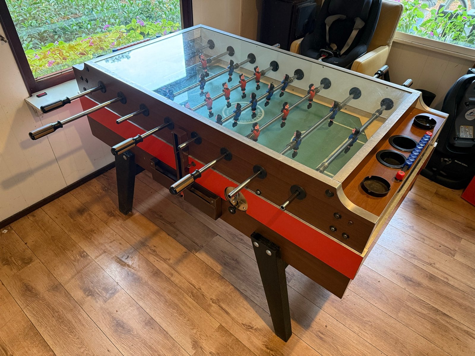 Garlando Voetbaltafel met Glasplaat, Ophalen of Verzenden, Gebruikt