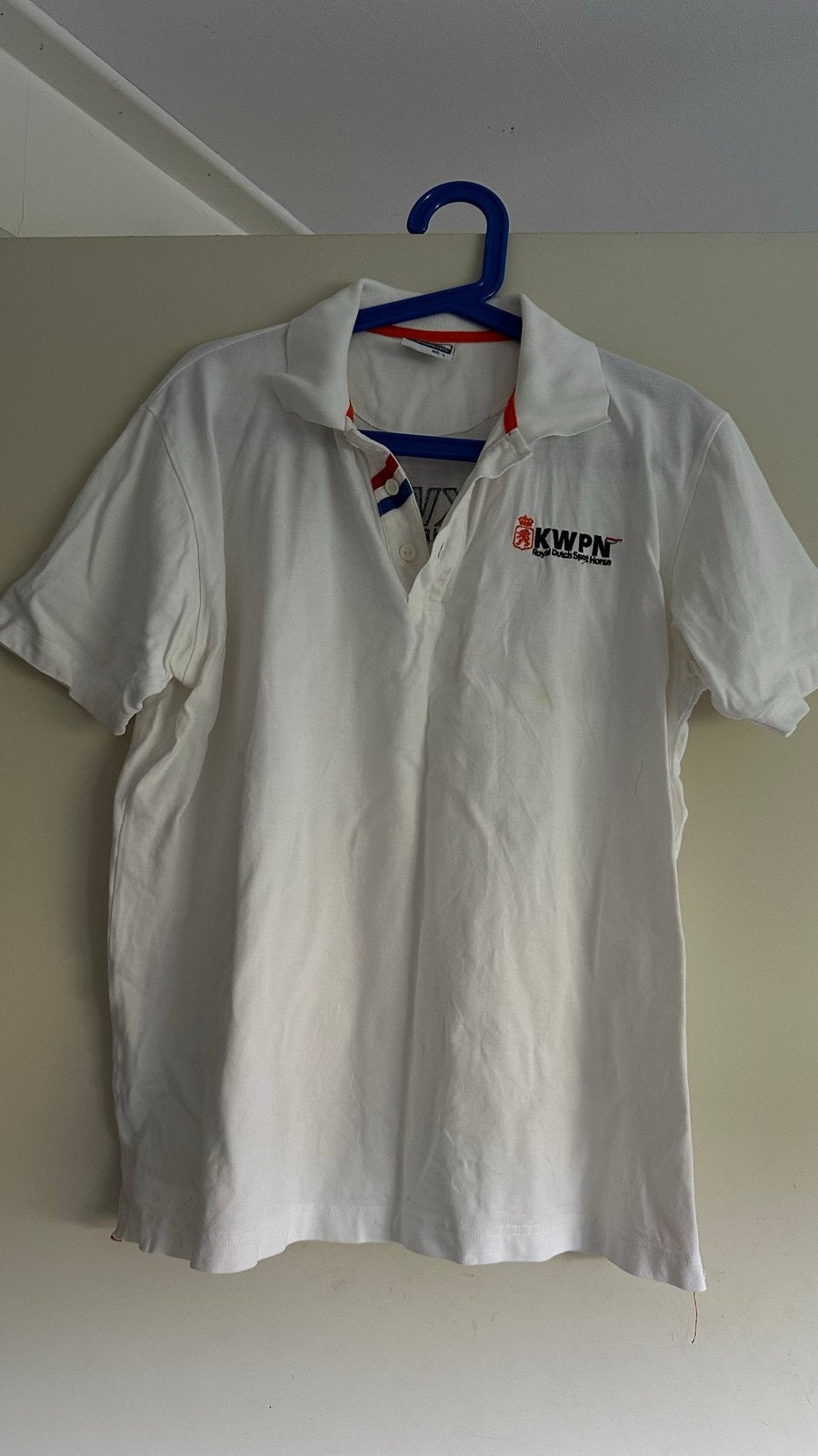 KWPN shirt voor stamboek keuring/voorbrengen, Verzenden, Wit, Maat 42/44 (L), Korte mouw
