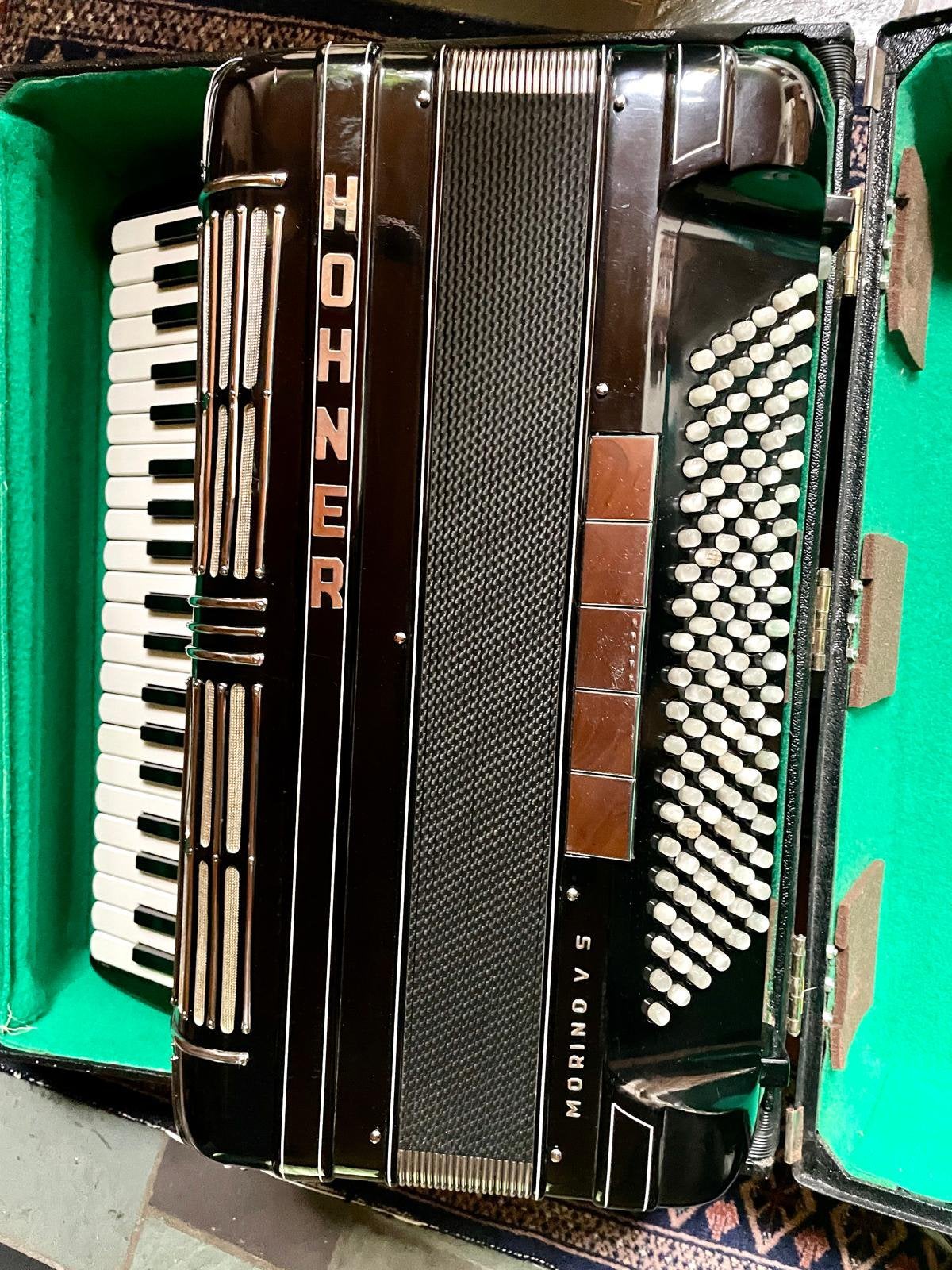 Hohner Morino VS accordeon, Muziek en Instrumenten, Accordeons, Ophalen, Gebruikt, Hohner
