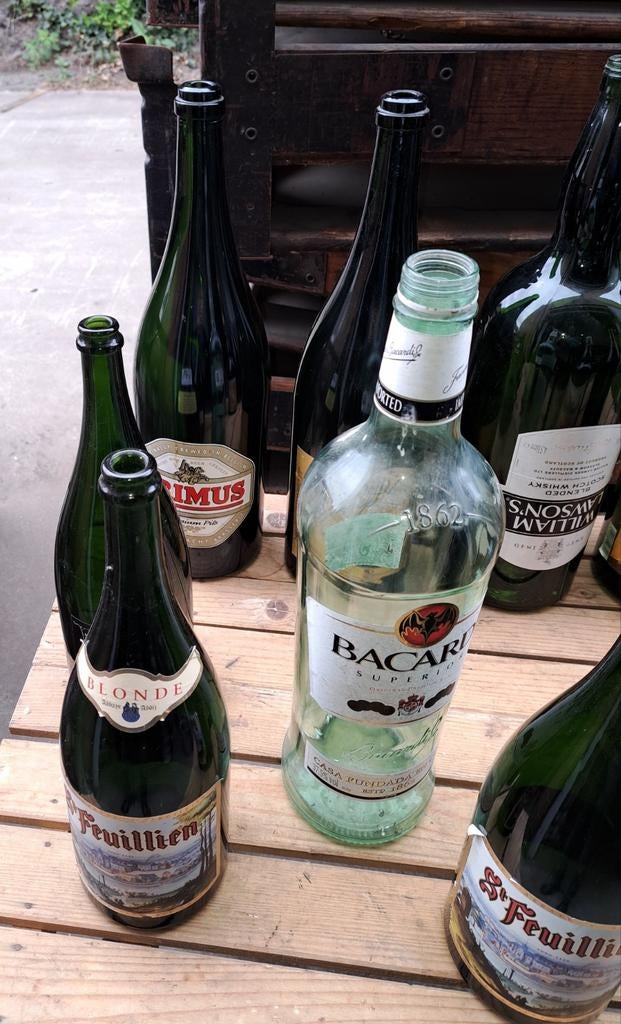 Fles flessen oude flessen decoratie, Antiek en Kunst, Ophalen