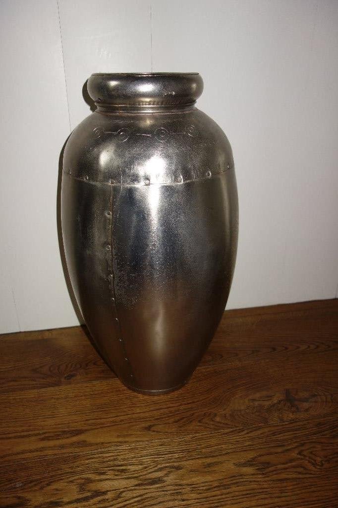 Metalen vaas 65 cm.hoog Metaal. Paraplubak, Ophalen, Gebruikt, Metaal
