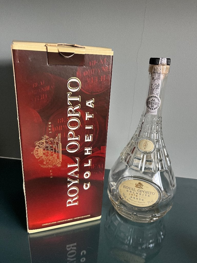 Fles Port Royal Oporto Colheita 1976 LEEG, Ophalen of Verzenden, Zo goed als nieuw, Overige typen
