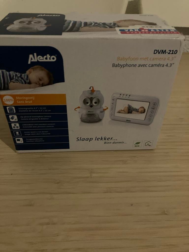 Alecto DVM-210 Babyfoon met camera 4.3", Ophalen of Verzenden, Zo goed als nieuw, 250 meter of meer, Camera