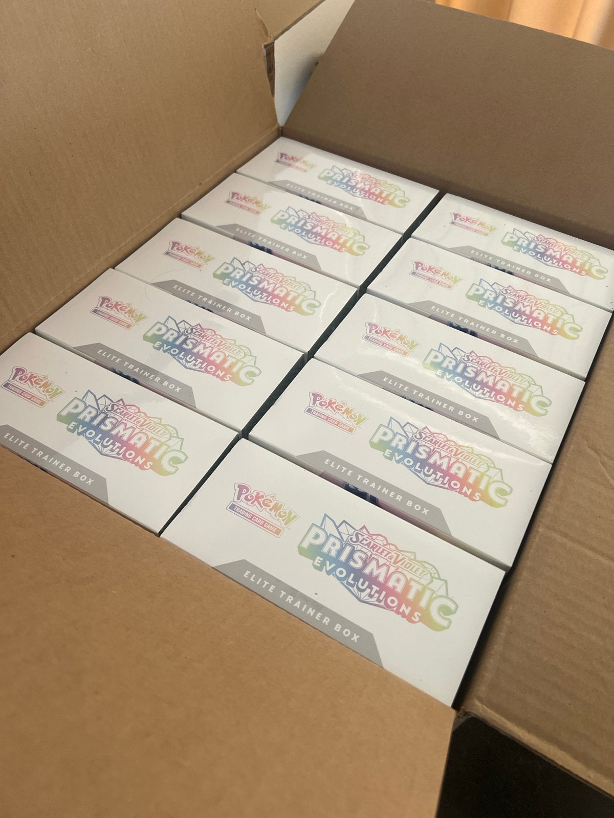 Pokémon Prismatic Evolutions Elite Trainer Box 11 stuks, Ophalen, Nieuw, Overige typen