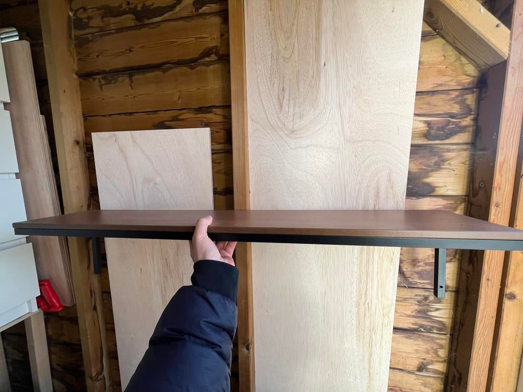 Mooie bruine wandplank | IKEA, Ophalen of Verzenden, Zo goed als nieuw