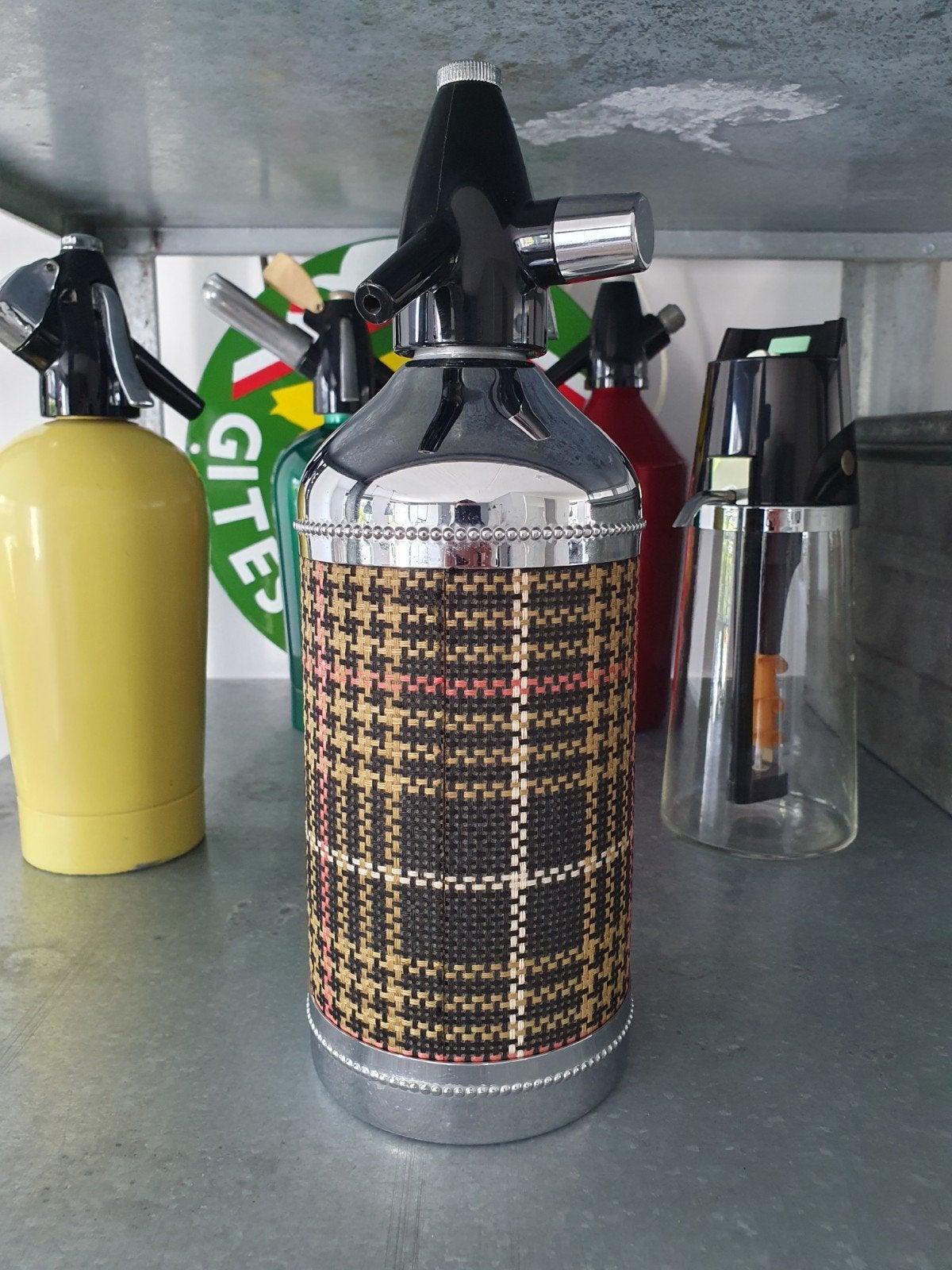 Zeer zeldzame antieke Art Deco Auto Siphon Paris Burberry, Antiek en Kunst, Ophalen of Verzenden
