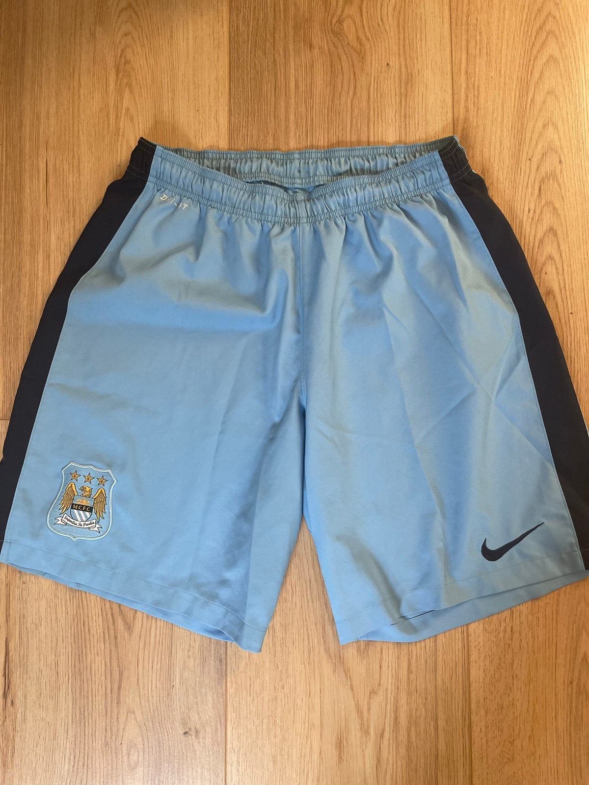 Nike Dri-FIT Manchester City Voetbalbroekje Maat L, Maat 52/54 (L), Blauw, Ophalen of Verzenden, Voetbal