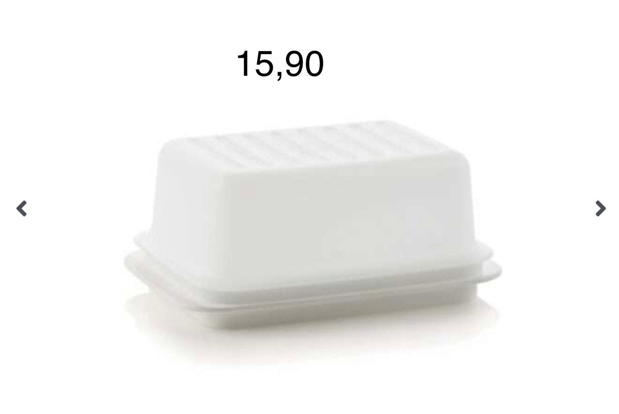 Tupperware splinternieuwe boterdoos, Nieuw, Ophalen of Verzenden, Met deksel, Wit