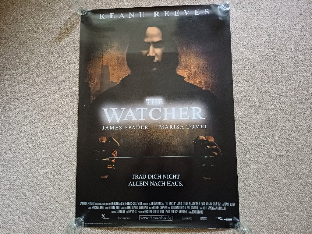 THE   WATCHER     filmposter**, Rechthoekig Staand, Verzenden, Zo goed als nieuw, A1 t/m A3