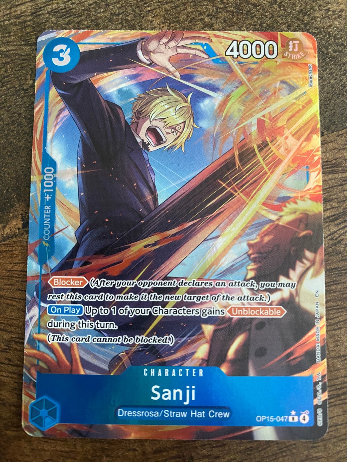 One piece Sanji OP15-047, Ophalen, Nieuw, Foil