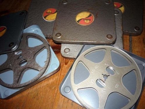 8mm film vintage Posso metalen 60 mtr Spoeltjes - jaren 50, Audio, Tv en Foto, Filmrollen, Ophalen of Verzenden, 8mm film