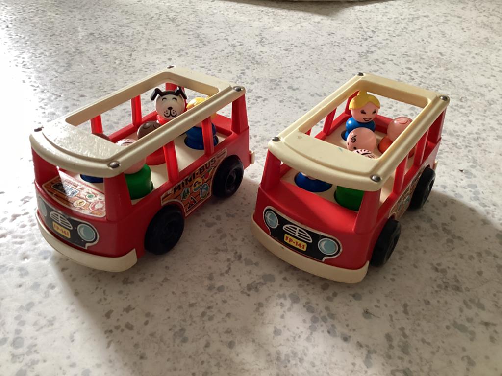 Vintage Fisher Price speelgoed oa Schoolbus, Busjes ,speeltu, Ophalen of Verzenden, Gebruikt, Speelset