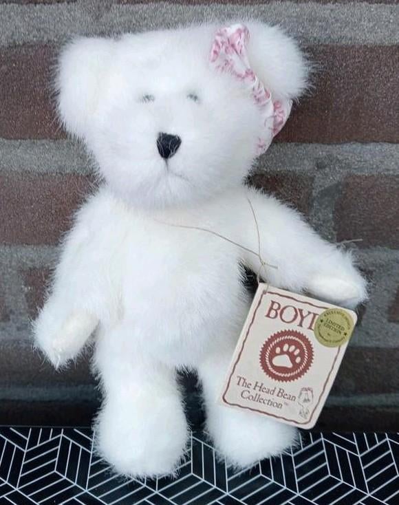 Boyds Beer The Head Bean Collection - Witte Beer 20cm nr2, Ophalen