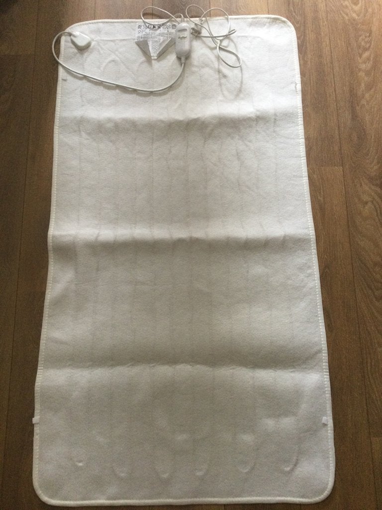 Electrische deken 1 persoons 148x79,5 cm, Ophalen, Gebruikt, Eenpersoons, Wit