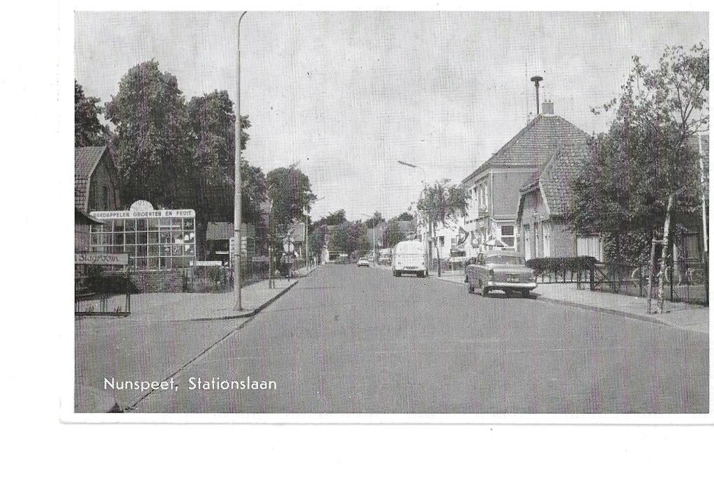 NUNSPEET - Stationslaan    zie beschrijving, Verzenden, 1940 tot 1960, Gelderland