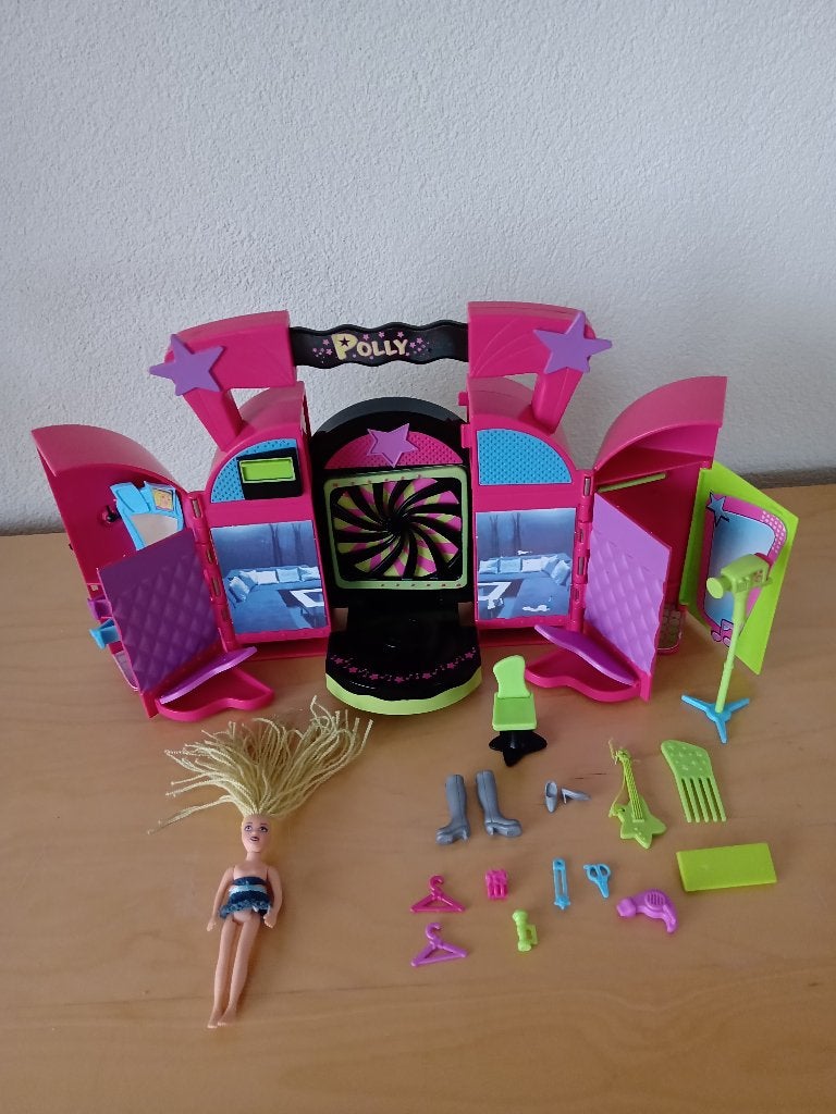 Polly Pocket Dare To Hair Totally Video uit 2003, Verzamelen, Poppetjes en Figuurtjes, Ophalen of Verzenden, Gebruikt