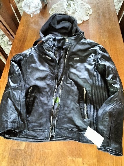 NIEUWE LEREN BRUNO BANANI HERENJAS MAAT 54 !, Maat 52/54 (L), Verzenden, Zwart, Nieuw