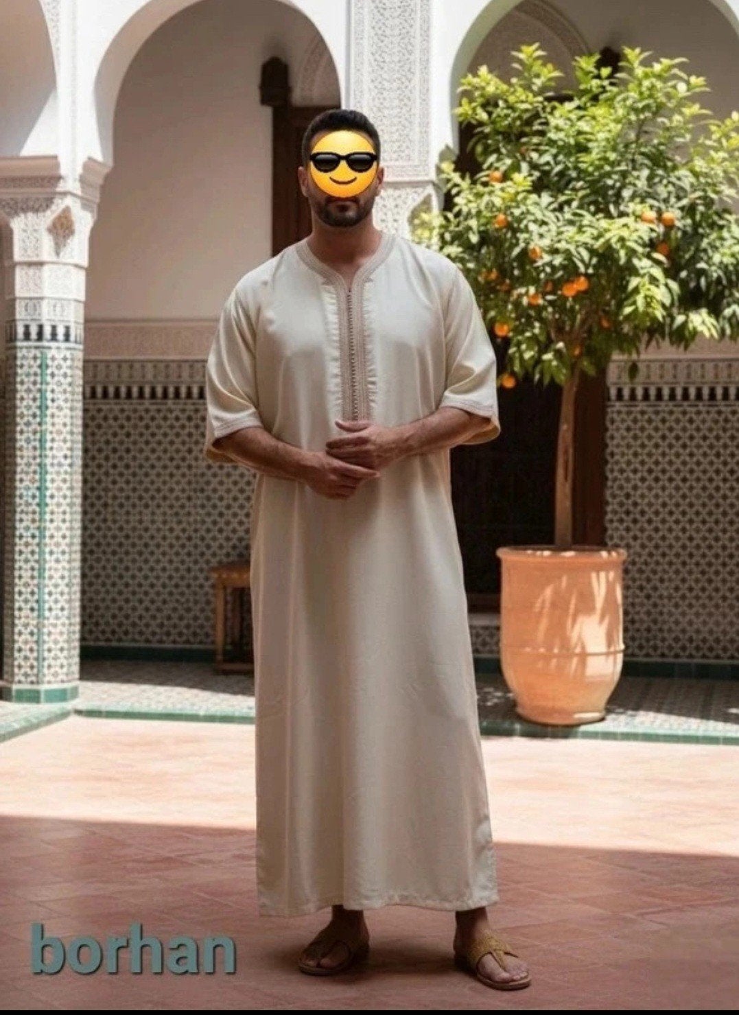 Unieke Crèmekleurige Thobe/Jalabiya - Nieuw, Nooit Gedragen, Kleding | Heren, Ophalen of Verzenden, Nieuw, Uniek