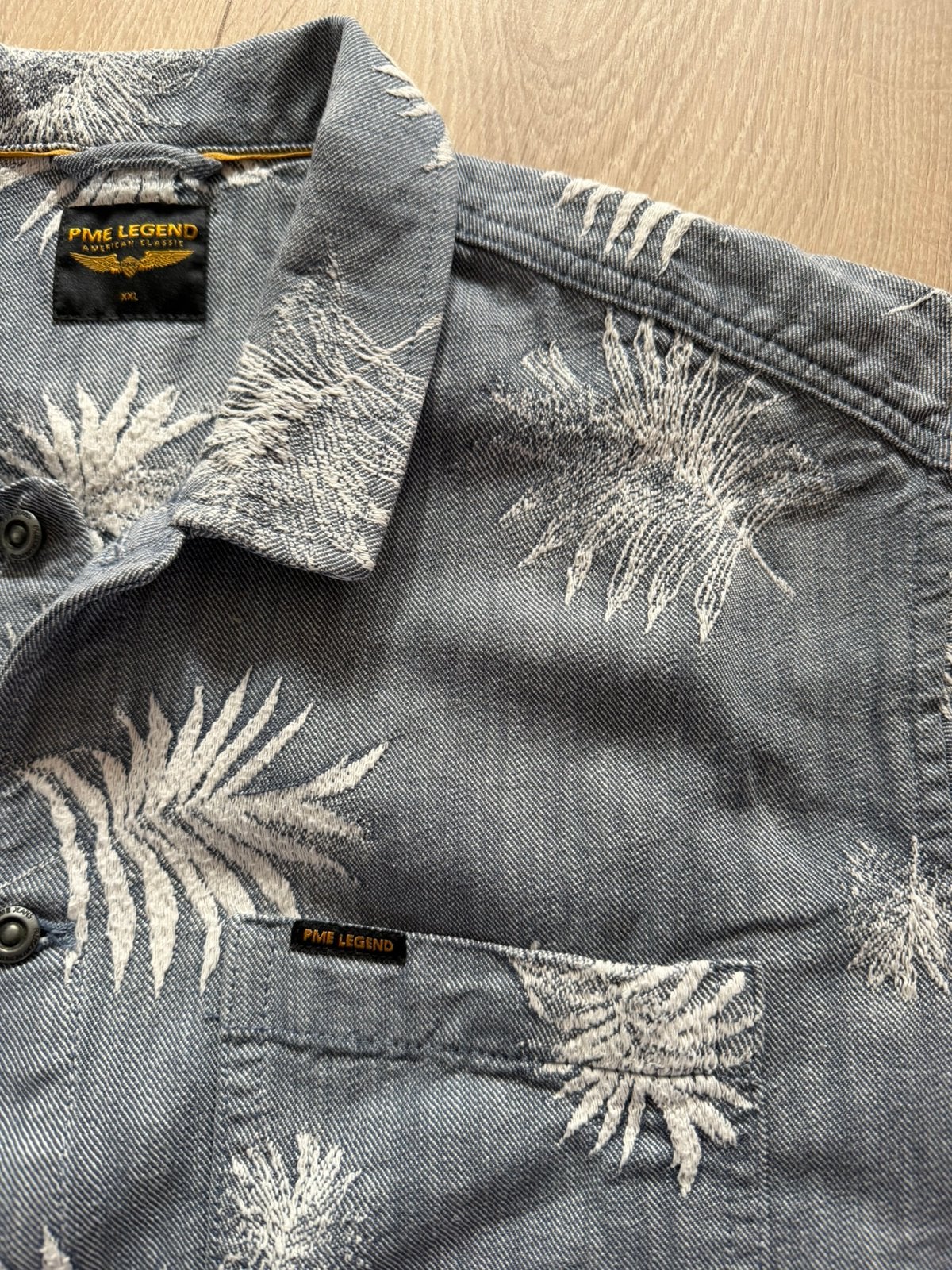 Pme Legend overhemd korte mouw maat XXL, Verzenden, Gedragen, Blauw, Overige halswijdtes