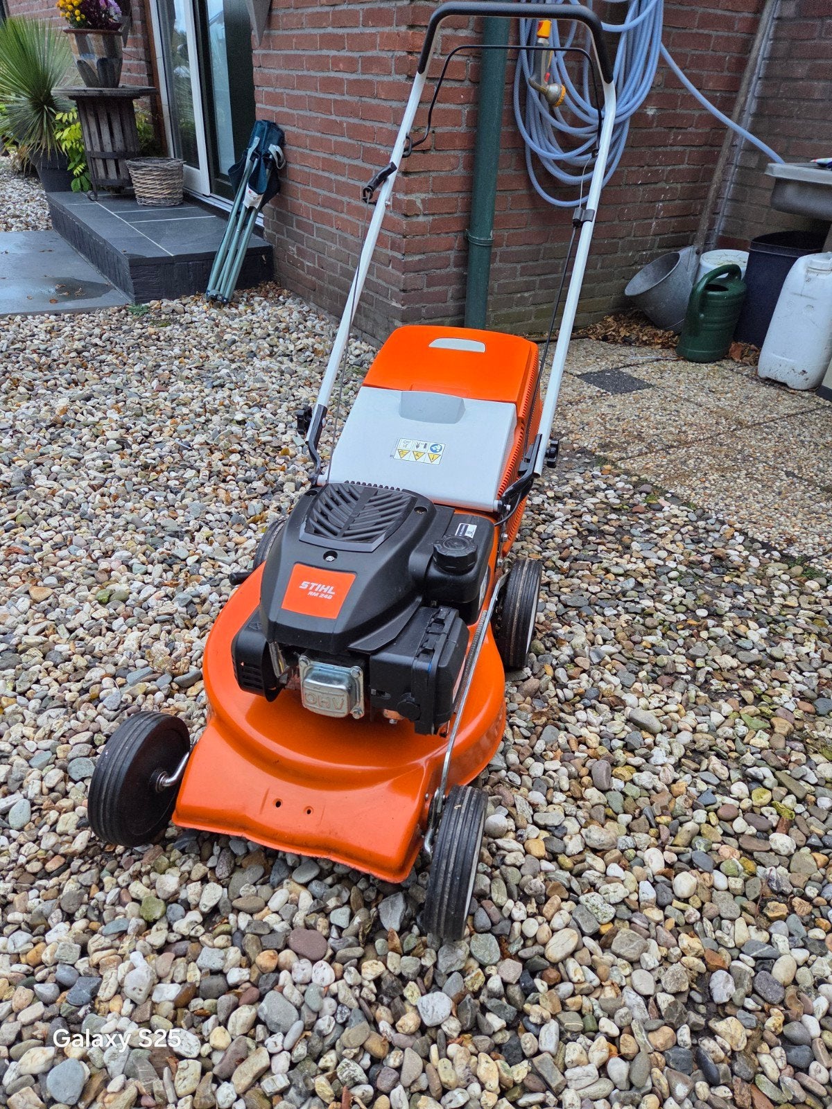 Stihl RM 248 Benzine Grasmaaier - Zo goed als nieuw, Tuin en Terras, Ophalen, Cirkelmaaier, Stihl, Zo goed als nieuw