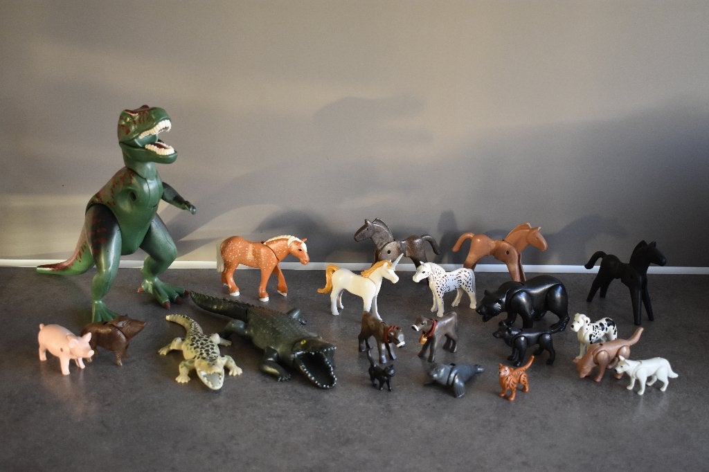 Playmobil dieren eenhoorn T-rex honden paarden zeehond etc, Ophalen of Verzenden, Gebruikt, Losse onderdelen, Overige typen