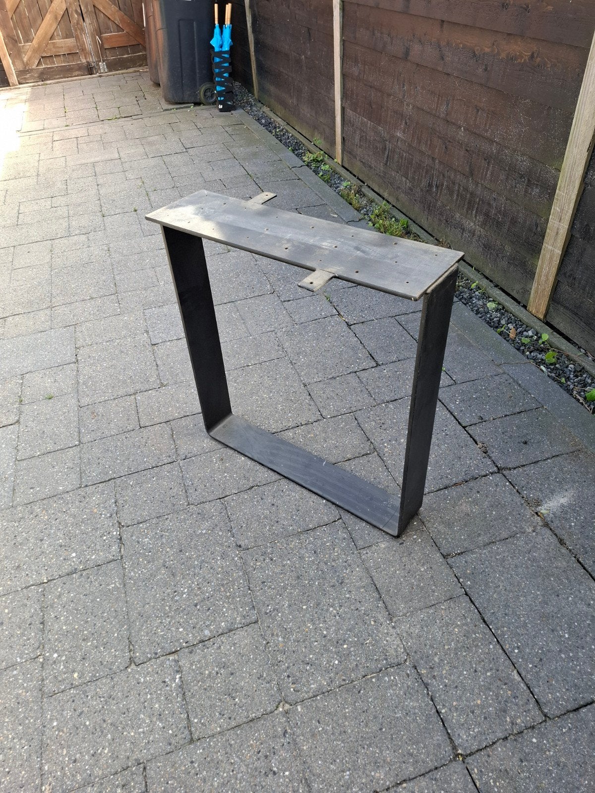 Metalen tafelpoot - U-vormig onderstel, Tafelpoot, Minder dan 50 cm, Gebruikt, 50 tot 100 cm