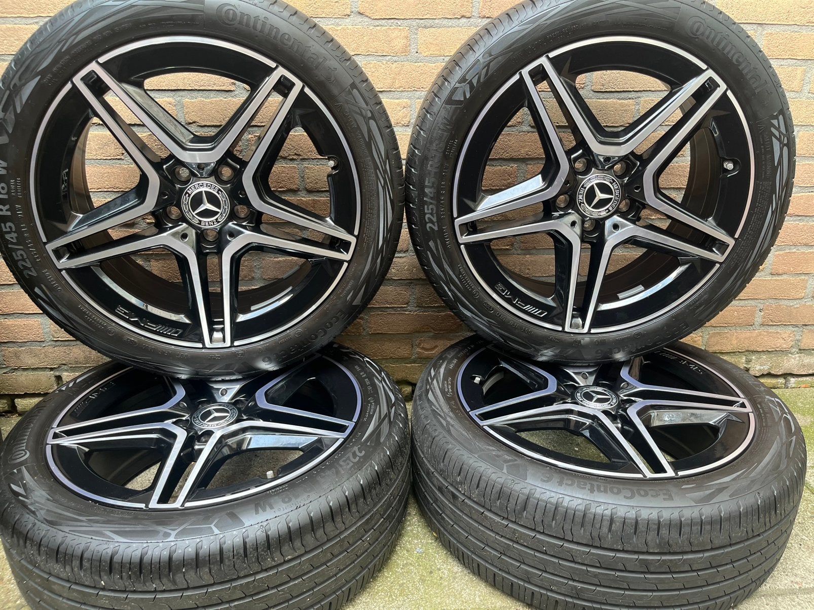 Demo 18” orig. Mercedes AMG A B CLA-klasse Continental TPMS, Auto-onderdelen, Banden en Velgen, 18 inch, Gebruikt, Banden en Velgen