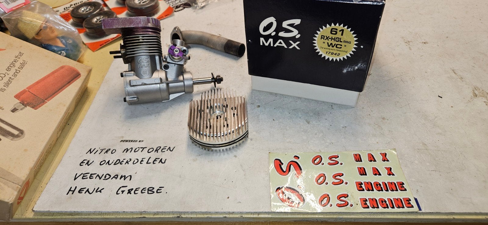 Os Max 61 RX-HGL ring WC, Gebruikt, RTF (Ready to Fly), Helikopter, Ophalen of Verzenden