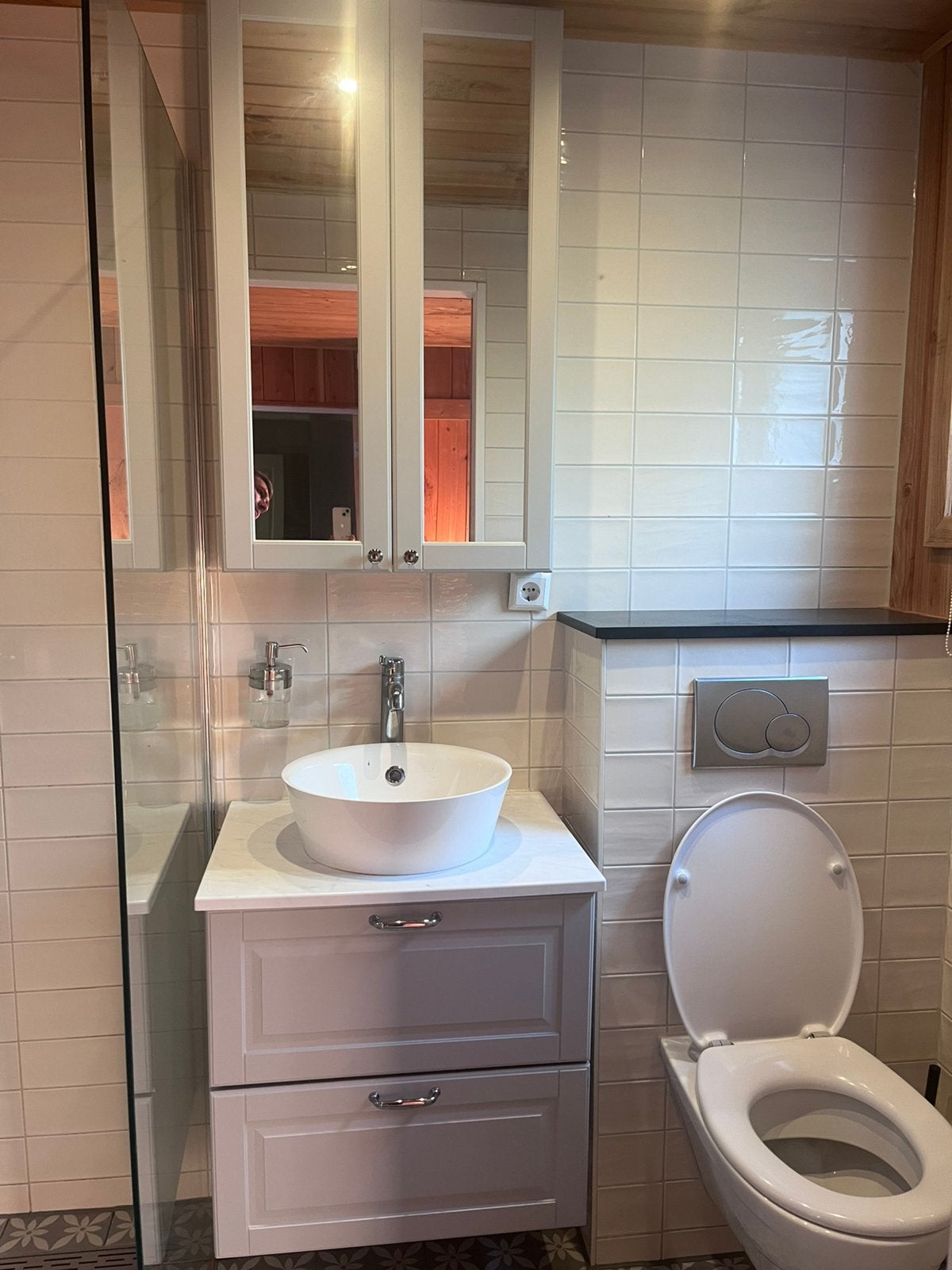 2 IKEA badkamermeubel set GODMORGON incl spiegelkast, Ophalen, Gebruikt, 50 tot 100 cm, Minder dan 100 cm