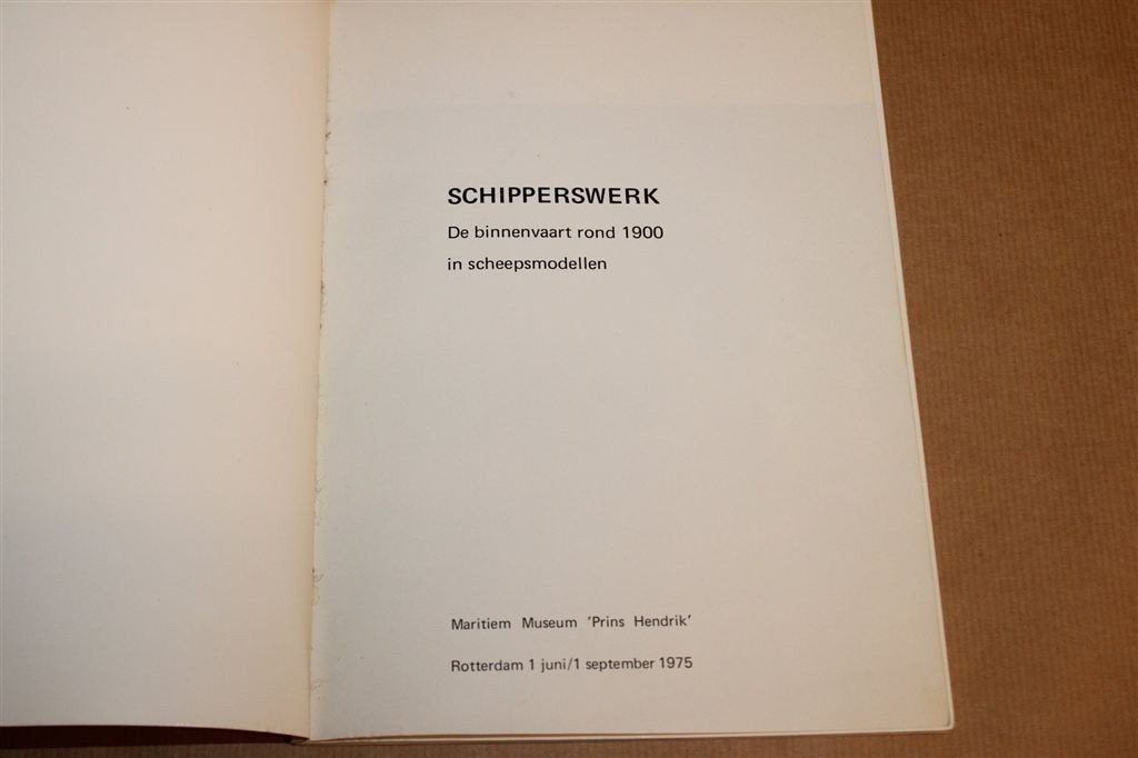 Schipperswerk — Binnenvaart rond 1900 in Scheepsmodellen, Hobby en Vrije tijd, Gebruikt, -, -, Ophalen of Verzenden