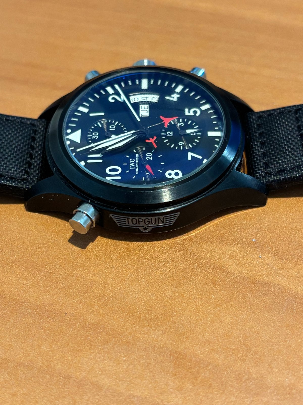 IWC Schaffhausen Top Gun Chronograaf Heren reproductie, Sieraden, Tassen en Uiterlijk, Horloges | Heren, Overige merken, Staal