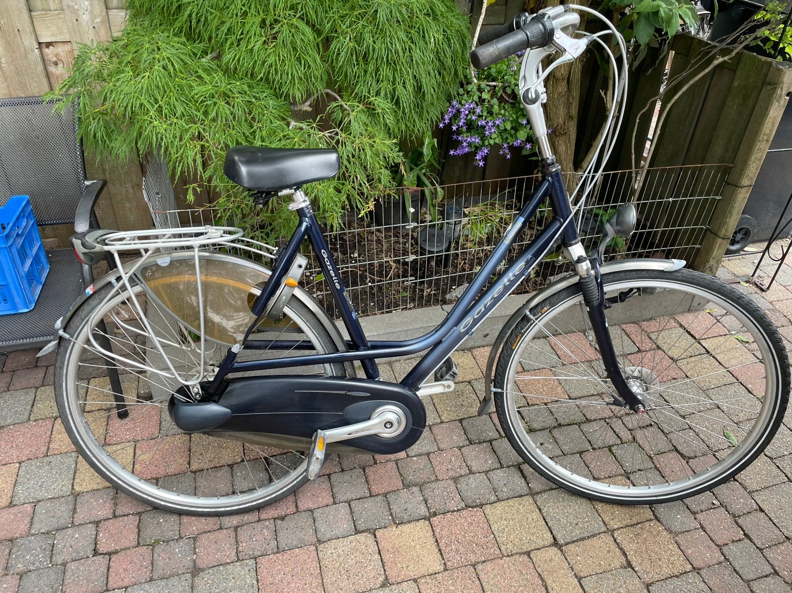 Gazelle davos damesfiets, Fietsen en Brommers, Fietsen | Dames | Damesfietsen, Ophalen, Versnellingen, 56 cm of meer, Zo goed als nieuw