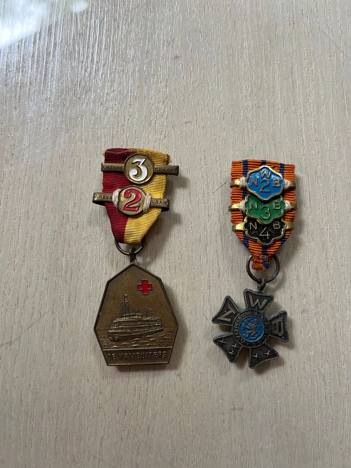 Set van twee historische Nederlandse medailles, Ophalen of Verzenden, Brons, Nederland