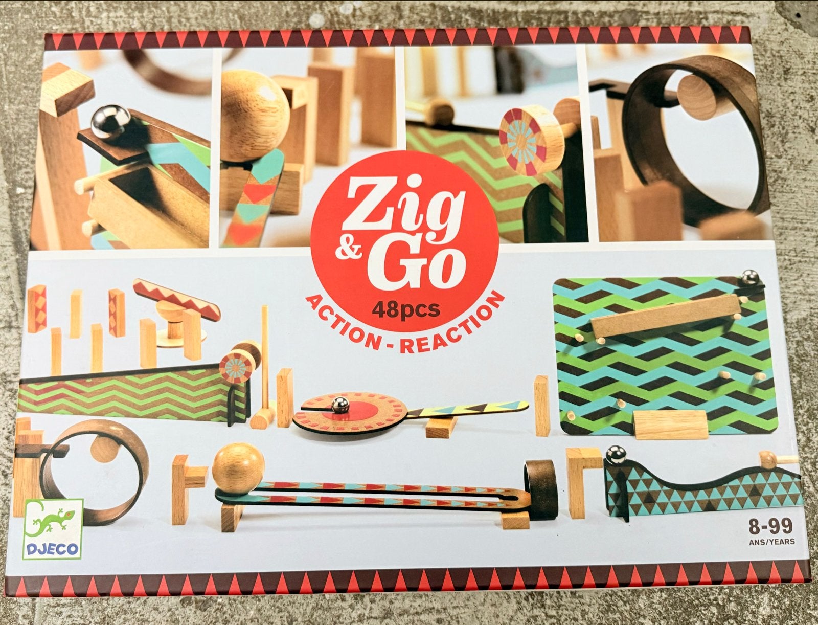 Djeco Zig & Go Actie-Reactie Set - 48 Delen !!, Djeco, Ophalen of Verzenden, Zo goed als nieuw, .